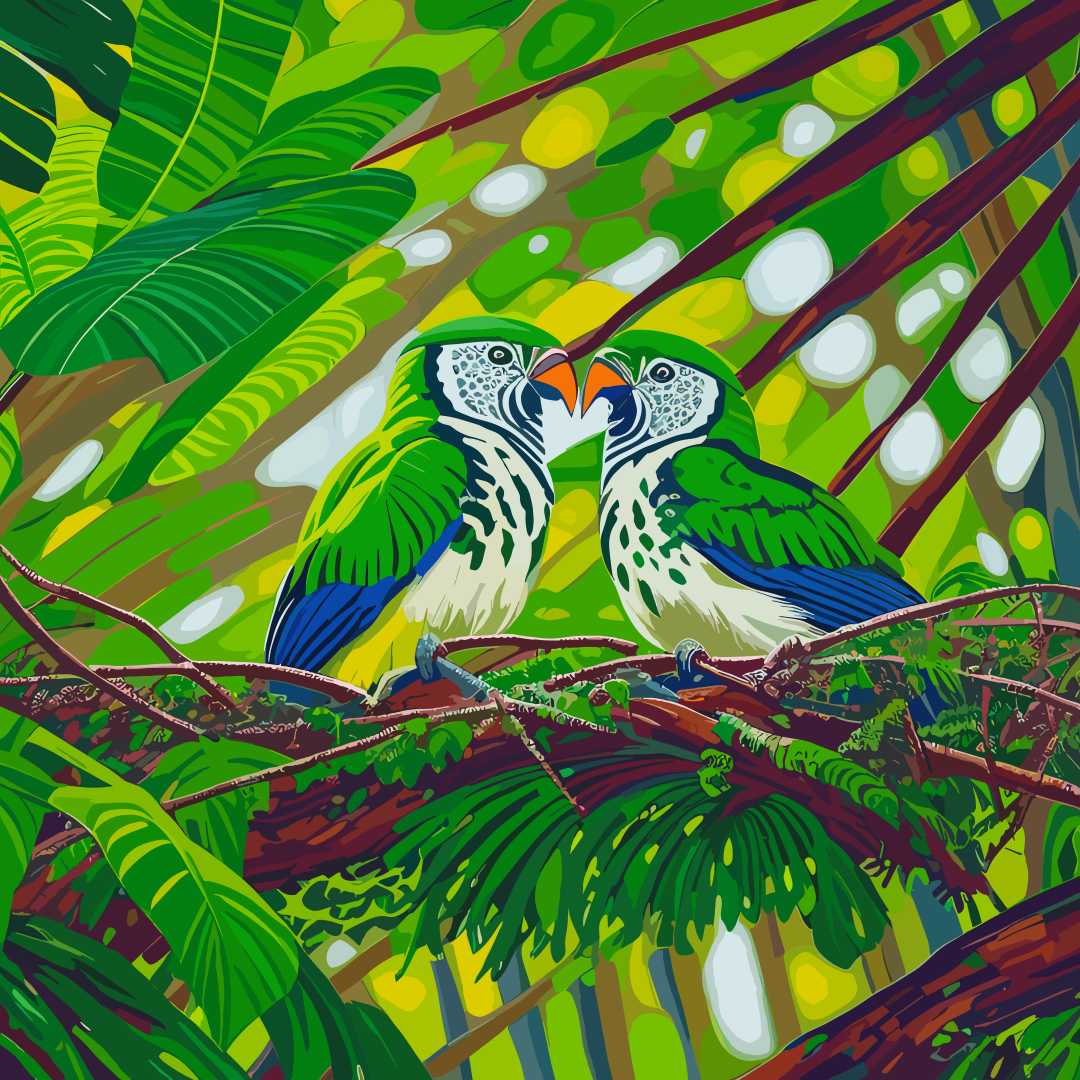 Lovebirds - Frame1 (SVG)